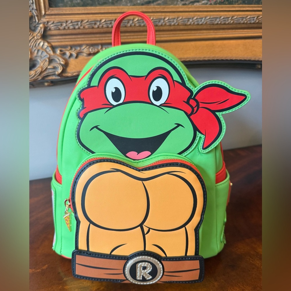 NWT Loungefly Nickelodeon TMNT Raphael Cosplay Mini Backpack